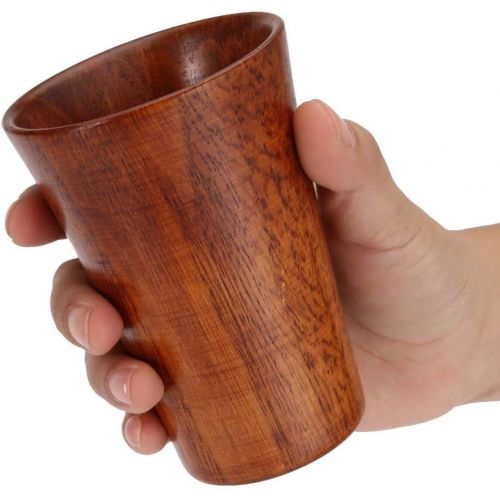  Fdit Top-Grade Natural Solid Wooden Tea Cofee Cup Wine Mug