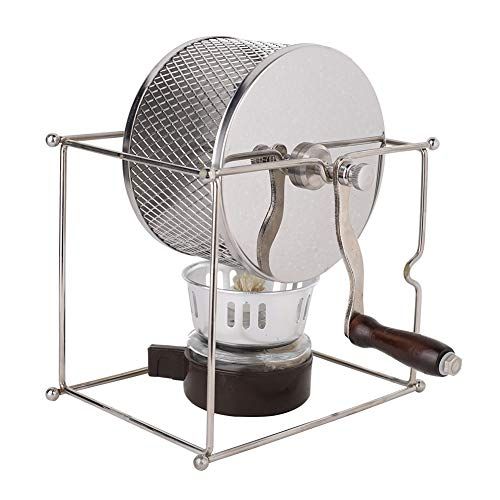  Fdit 1Pc Mini Manual Coffee Beans Roasting Machine DIY Stainless Steel Rollers with Handle