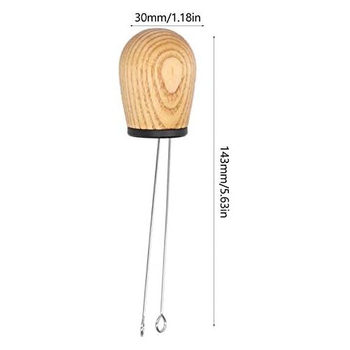  Fdit Coffee Pin Cloth Powder Machine Cloth Powder Pin Disperser Espresso Machine Auxiliary Device Needle Type Handle Coffee Stirrer Distribution Tool(5#)