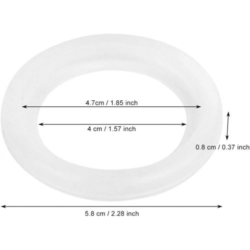  Fdit Silicone Seal Ring Seal gasket Universal Espresso Coffee Machine Accessory Part for GS-R002 Home Kitchen Cafe White