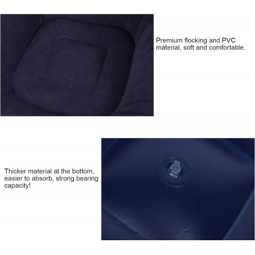  Fdit Ultra Folding Air Sofa Chair Soft Inflatable Single Spherical Sofa Chair for Indoor Furniture Dorm Room Outdoor Travel Camping Picnic