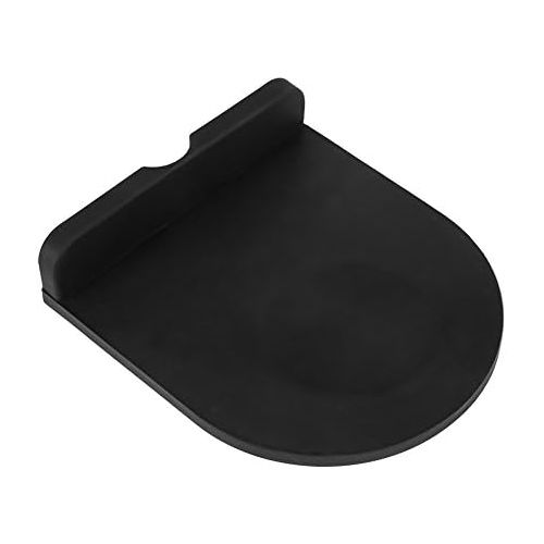  Fdit Coffee Tamper Mat Multi-function Thicken Anti-skid Wear Resistance Station Anti-Slip Mat Holder Silicone Espresso Pad(Black)