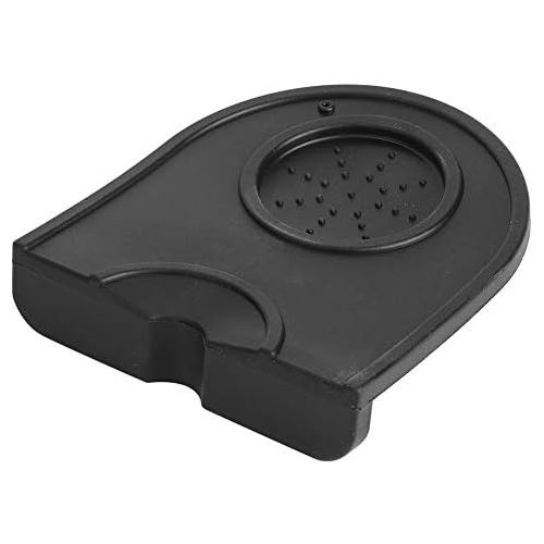  Fdit Coffee Tamper Mat Multi-function Thicken Anti-skid Wear Resistance Station Anti-Slip Mat Holder Silicone Espresso Pad(Black)