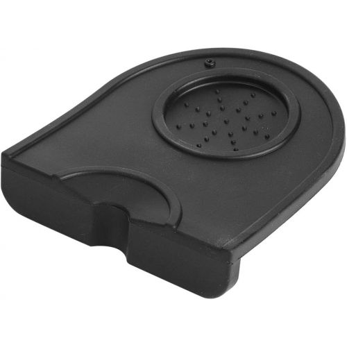  Fdit Coffee Tamper Mat Multi-function Thicken Anti-skid Wear Resistance Station Anti-Slip Mat Holder Silicone Espresso Pad(Black)