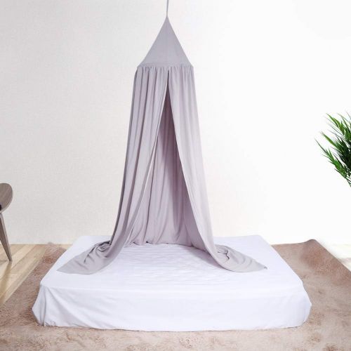  [아마존베스트]Fdit Round Dome Hanging Bed Canopy Mosquito Net Curtain for Baby Kids Playing Home Decor(1#)