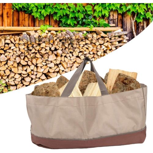  Fdit Portable Large Capacity Oxford Cloth Logs Carrier Bag Twigs Branch Storage Bag Firewood Carrier & Log Tote for Fireplaces & Wood Stoves