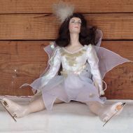 /Featherednest57 Vintage Franklin Heirloom Peggy Fleming Ceramic Skating Doll