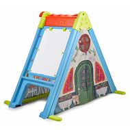 Feber 800011400 Play and Fold Activity House 3 in 1  Playset - Easy to Store  Indoor and Outdoor, Multicolor