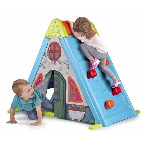  Feber 800011400 Play and Fold Activity House 3 in 1  Playset - Easy to Store  Indoor and Outdoor, Multicolor