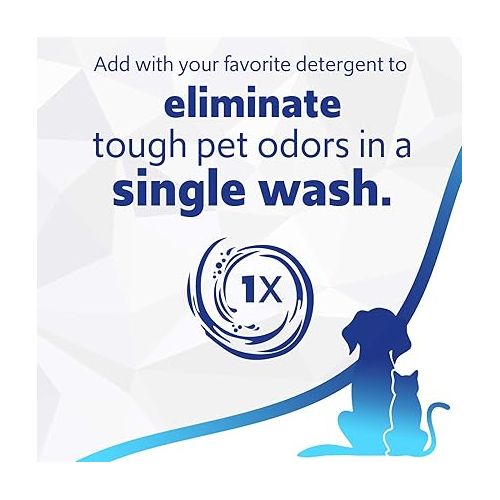  Febreze Laundry Odor Eliminator, Maximum Strength Laundry Detergent Additive, Removes Tough Odors in Clothing, In Wash Pet and Urine Odor Eliminator, Fresh Scent, 98 Fl Oz