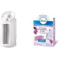 Febreze FHT180W HEPA-Type Mini Tower Air Purifier with Febreze Scent Refill, Spring and Renewal, 2-Pack