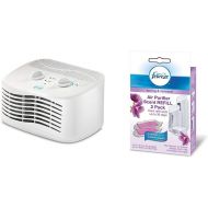 Febreze FHT170W HEPA-Type Tabletop Air Purifier with Febreze Scent Refill, Spring and Renewal, 2-Pack