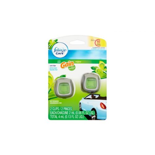  Febreze Car Air Freshener, Set of 5 Clips, Gain Scent