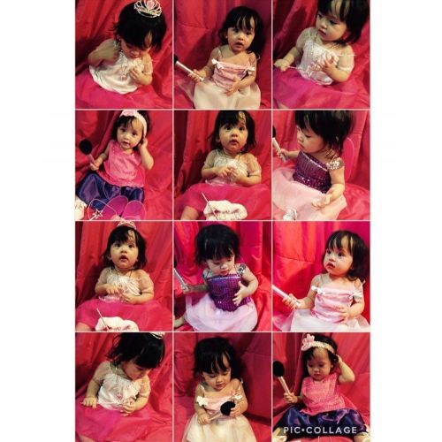  Fedio 20PCS Girls Role Play Dress up Trunk Pretend Play Costume Set For Kids (Ballerina, Princess, Elf, Pop star)