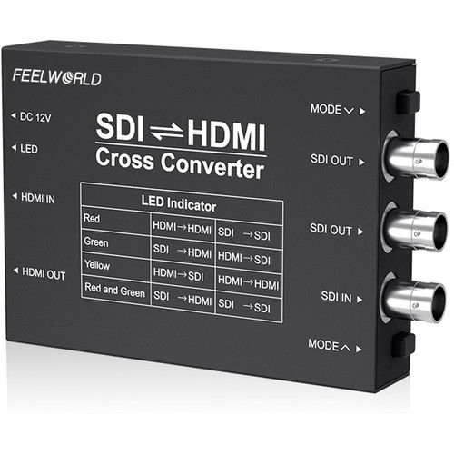  FeelWorld Seetec SDI / HDMI Cross Converter (Black)