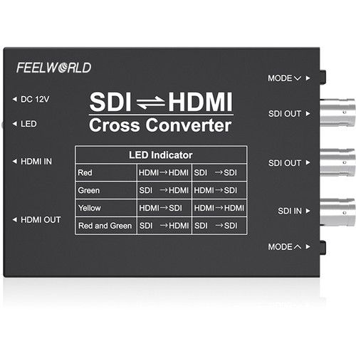  FeelWorld Seetec SDI / HDMI Cross Converter (Black)