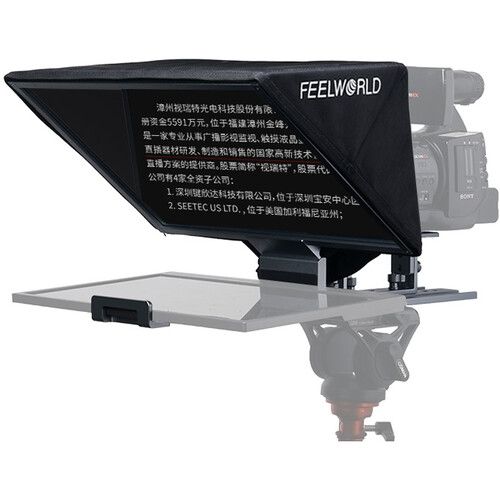  FeelWorld TP16 Folding Teleprompter with Remote Control for Tablets