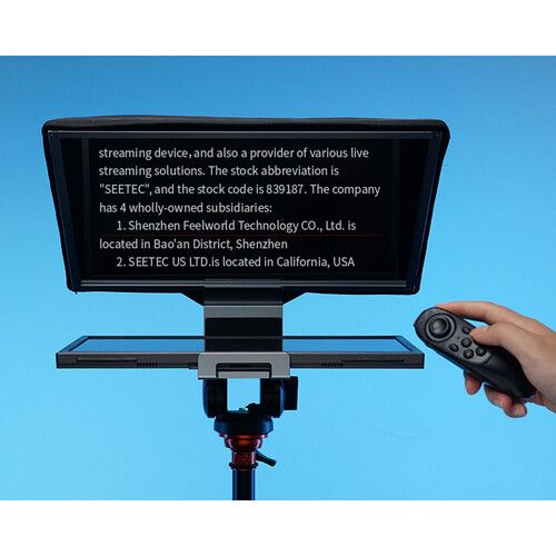  FeelWorld TP16 Folding Teleprompter with Remote Control for Tablets