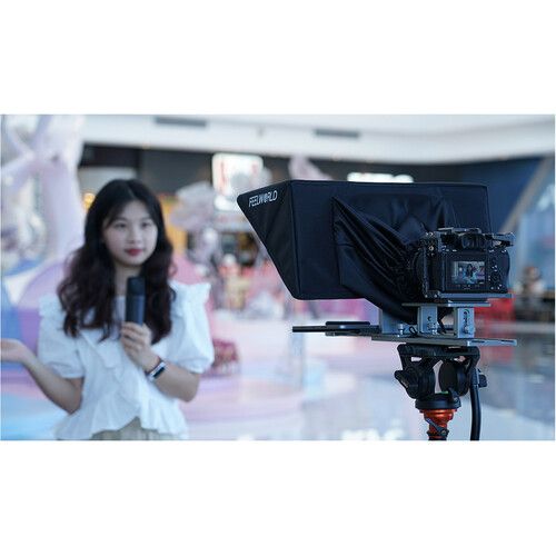  FeelWorld TP16 Folding Teleprompter with Remote Control for Tablets