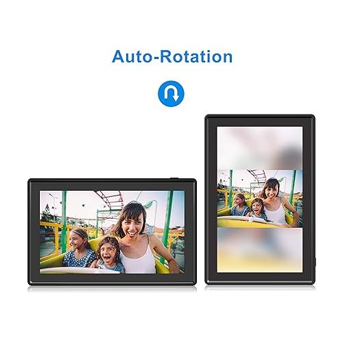  11.6 Inch 16GB WiFi Digital Picture Frame, 2.4GHz and 5GHz Dual Band WiFi, Touch Screen, 1920x1080 IPS LCD Panel, Send Photos or Small Videos from Anywhere(Black)