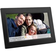 10 Inch WiFi Digital Picture Frame - Electronic, Wall Mountable Smart Frames，Frameo App - Send Photos & Videos from Anywhere - IPS LCD Panel, Touchscreen Portrait & Landscape Display(Black)