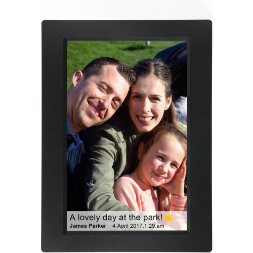  [아마존 핫딜]  [아마존핫딜]Feelcare 10 Inch Smart WiFi Digital Photo Frame with Touch Screen, IPS LCD Panel, Built in 8GB Memory, Wall-Mountable, Portrait&Landscape, Instantly Sharing Moments(Black)