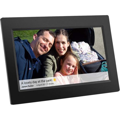  [아마존 핫딜]  [아마존핫딜]Feelcare 10 Inch Smart WiFi Digital Photo Frame with Touch Screen, IPS LCD Panel, Built in 8GB Memory, Wall-Mountable, Portrait&Landscape, Instantly Sharing Moments(Black)