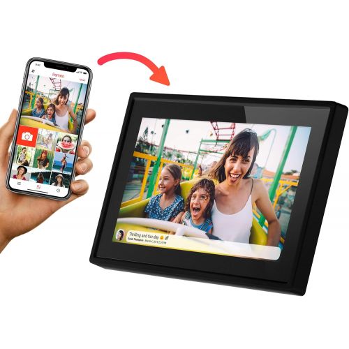  [아마존 핫딜]  [아마존핫딜]Feelcare 10 Inch 16GB Smart WiFi Digital Picture Frame, Send Photos from Anywhere in The World, Touch Screen, 800x1280 IPS LCD Panel, Wall-Mountable, Portrait and Landscape(Black)