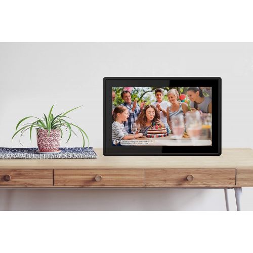  [아마존 핫딜]  [아마존핫딜]Feelcare 10 Inch 16GB Smart WiFi Digital Picture Frame, Send Photos from Anywhere in The World, Touch Screen, 800x1280 IPS LCD Panel, Wall-Mountable, Portrait and Landscape(Black)