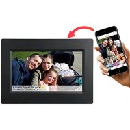 [아마존 핫딜]  [아마존핫딜]Feelcare 7 Inch Smart WiFi Digital Picture Frame with Touch Screen, IPS LCD Panel, Built in 8GB Memory, Wall-Mountable, Portrait&Landscape, Instantly Sharing Moments(Black)