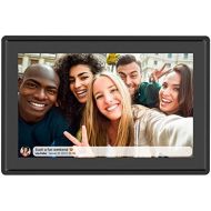 [아마존베스트]Feelcare 10 Inch 16GB Smart WiFi Digital Picture Frame, Send Photos from Anywhere in The World, Touch Screen, 800x1280 IPS LCD Panel, Wall-Mountable, Portrait and Landscape(Black)