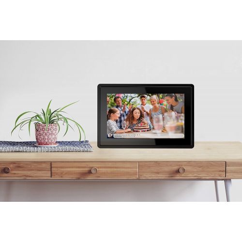  [아마존베스트]Feelcare 7 Inch 16GB Smart WiFi Digital Picture Frame, Send Photos from Anywhere in The World, Touch Screen, IPS LCD Panel, Wall-Mountable, Portrait and Landscape(Black)