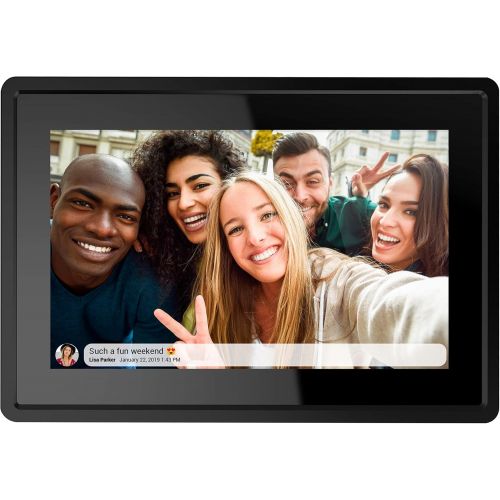  [아마존베스트]Feelcare 7 Inch 16GB Smart WiFi Digital Picture Frame, Send Photos from Anywhere in The World, Touch Screen, IPS LCD Panel, Wall-Mountable, Portrait and Landscape(Black)