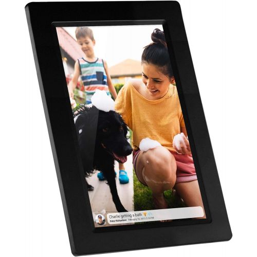  [아마존베스트]Feelcare 10 Inch 16GB Smart WiFi Digital Picture Frame with Touch Screen, 800x1280 IPS LCD Panel, Wall-Mountable, Portrait Landscape, Instantly Sharing Moments Anytime Anywhere(Bla