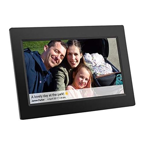  [아마존베스트]Feelcare 10 Inch Smart WiFi Digital Photo Frame with Touch Screen, IPS LCD Panel, Built in 8GB Memory, Wall-Mountable, Portrait&Landscape, Instantly Sharing Moments(Black)