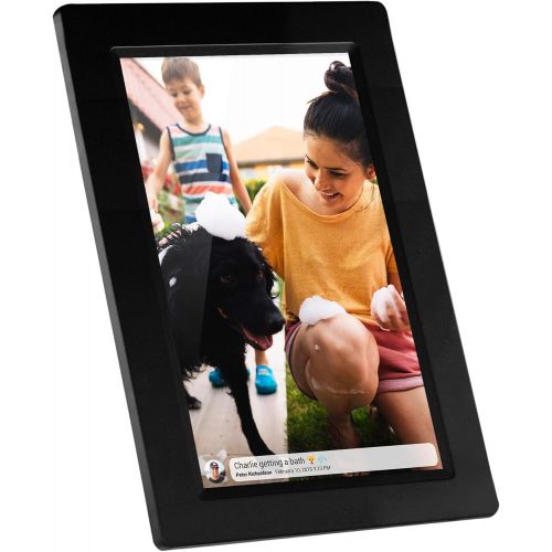  Feelcare Digital WiFi Picture Frame 10 inch, Upload Photos or Videos Remotely from Smartphone to Frame with Free Frameo App, IPS 800x1280,Touchscreen for Easy Navigation