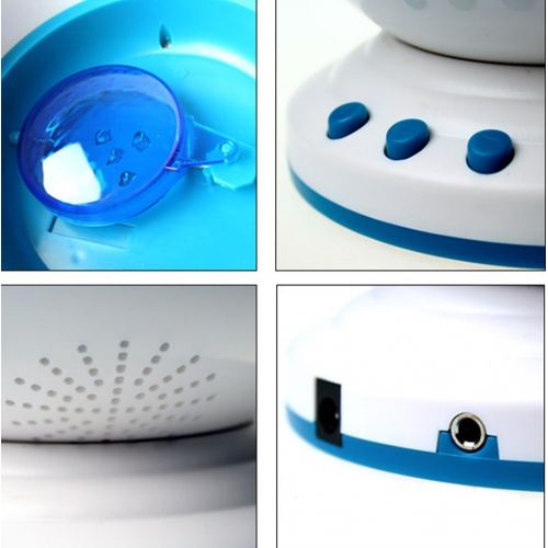 Feifuns Ocean Wave Night Light Projector [Includes Adapter] with Music Player Blue Sea Daren Waves Projection...