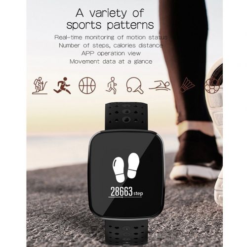  Feifuns feifuns Fitness Tracker Watch, 1.3 Color Touchscreen with Heart Rate Watch Blood Pressure Monitor, IP67 Waterproof, Step Counter Watch, Pedometer, Sleep Monitor, Smart Watch for Wo