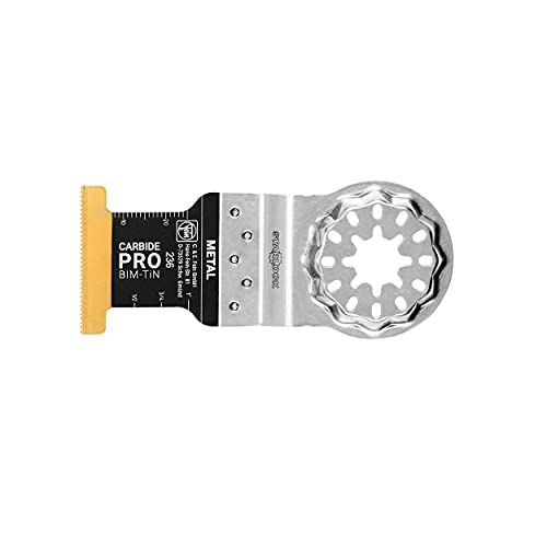  Fein Carbide Pro E-Cut Saw Blade with TiN Coating for Ferrous Metals, Stainless Steel or Copper Pipes - StarLock Mount, Narrow, 3-Pack - 63502236270