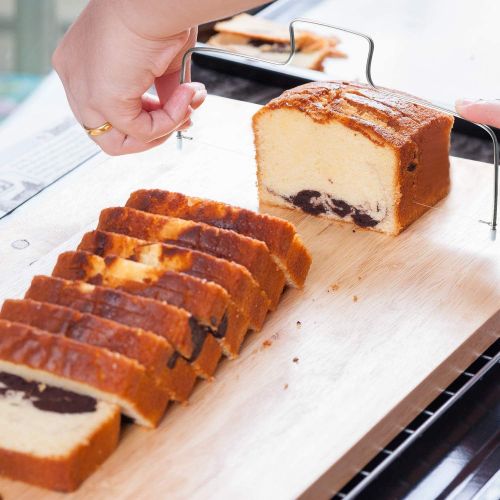  [아마존베스트]Feishiong 13 Inch Cake Cutter Wire Cake Slicer Non-Toxic Stainless Steel Cake Leveler