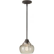 Feiss P1246PRZ Urban Renewal Industrial Vintage Pendant Lighting, Bronze, 1-Light (5W x 9H) 100watts