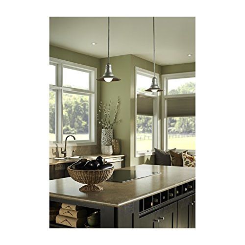  Feiss P1246PRZ Urban Renewal Industrial Vintage Pendant Lighting, Bronze, 1-Light (5W x 9H) 100watts