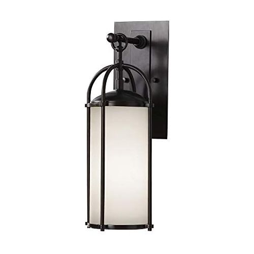  Feiss OL7604ES Dakota Outdoor Patio Lighting Wall Lantern, Bronze, 1-Light (6W x 17H) 100watts