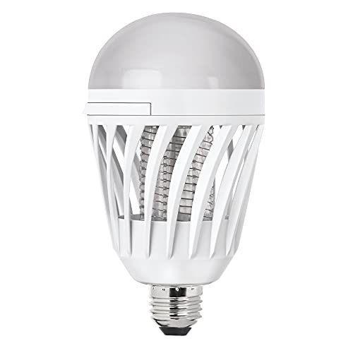  Feit Electric C60/850/BZ/LED 2 in 1 Mosquito Killer Lamp UV Led Electronic Insect & Fly Killer, Bug Zapper LED Light Bulb , White