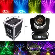 Feiuruhf Live Stage Lights -4PCS 230W 7R Zoom Moving Head Beam Light 17 patter 16Prism DMX512 Lamp DJ Stage Lighting，With Flying Case， For Wedding Christmas Birthday DJ Disco KTV Bar Event