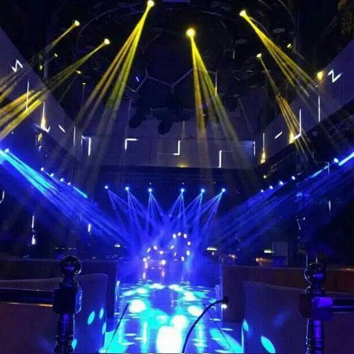  Feiuruhf Live Stage Lights -4PCS 230W 7R Zoom Moving Head Beam Light 17 patter 16Prism DMX512 Lamp DJ Stage Lighting，With Flying Case， For Wedding Christmas Birthday DJ Disco KTV Bar Event