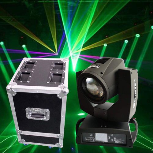  Feiuruhf Live Stage Lights -4PCS 230W 7R Zoom Moving Head Beam Light 17 patter 16Prism DMX512 Lamp DJ Stage Lighting，With Flying Case， For Wedding Christmas Birthday DJ Disco KTV Bar Event