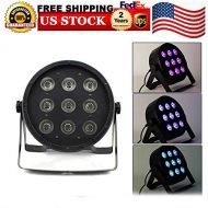 Feiuruhf Stage Lights, 9 LED Par Stage Lighting DMX512 Disco DJ Xmas Lights RGBW Beam Spotlight Strobe Lights Sound Activated Color Rotating for Home Birthday Wedding Show Karaoke DJ Partie