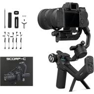 FeiyuTech SCORP-C 3-Axis Handheld Gimbal Camera Stabilizer for DSLR&Mirrorless Camera fits Sony/Canon/Nikon/Panasonic/Fujifilm,Max 5.51lbs Professional Video Stabilizer,Official-Authorized