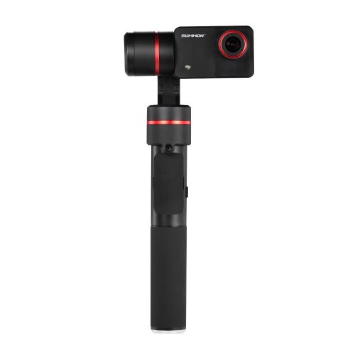  FeiyuTech SUMMON+ 3 Achsen Gimbal und integriert 4K Actionkamera, 25FPS 16 Megapixel 2.0 HD Display mit LED-Fill Light Anti-Ruetteln Ein Tap fuer Panoramaaufnahme